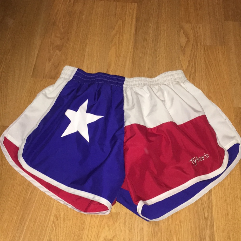 Texas flag running shorts